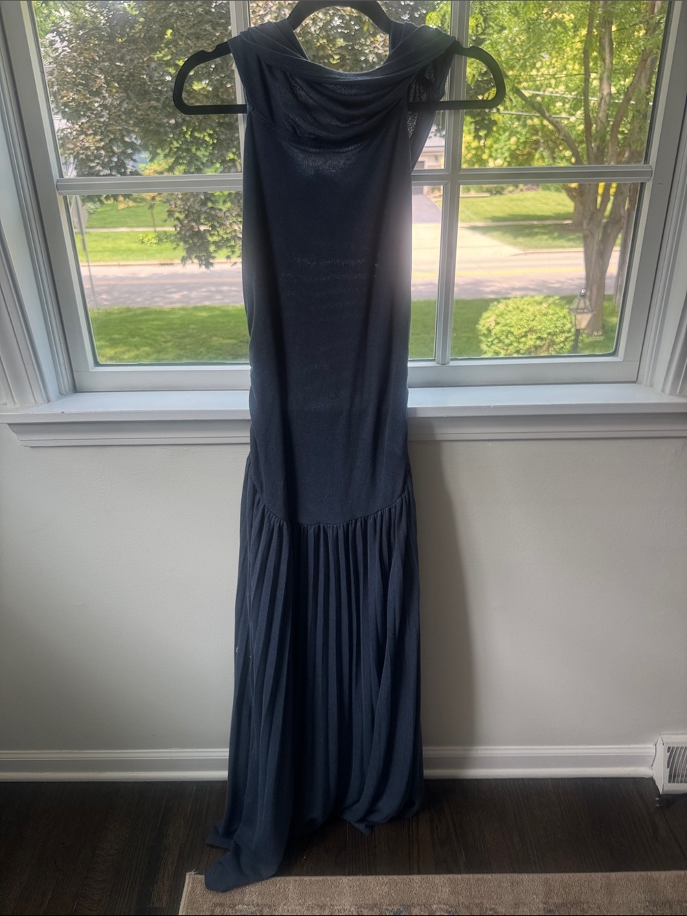Lioness Navy Cowl Neck Maxi Dress